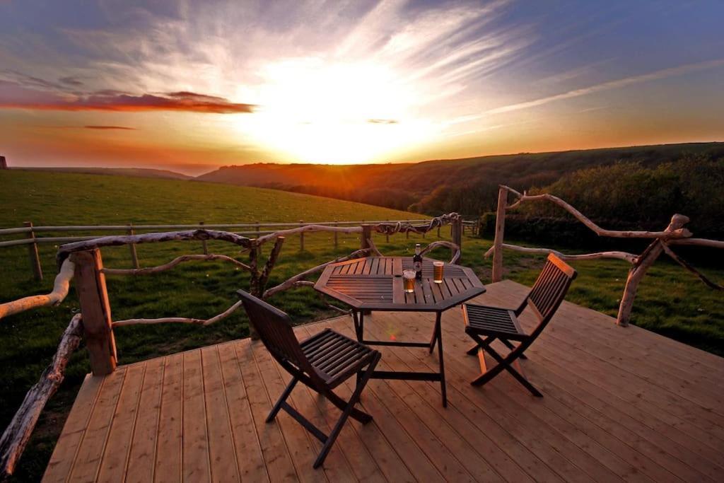 Villa Tiny House On Isolated Farm By The Cornish Coast Bude Esterno foto